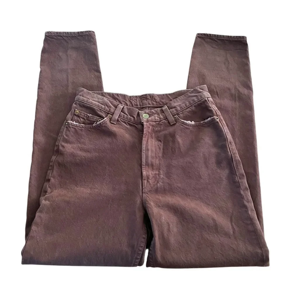 MOTHER SNACKS Twizzy Skimp High Waisted Jeans French Roast Size 27